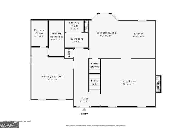 6024 S Deshon Ct, Lithonia, GA 30058 - view of floor plan / room layout