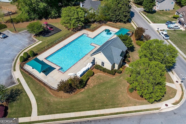 drone / aerial view