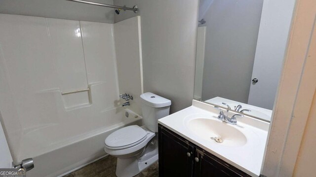 685 Greenhedge Dr, Stone Mountain, GA 30088 - bathroom featuring  shower combination and vanity