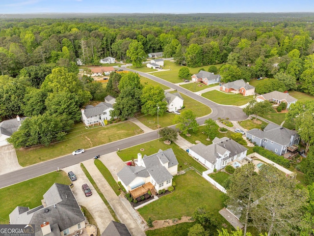 1320 Pinyon Pl, Lawrenceville, GA 30043 - bird's eye view with a forest view and a residential view