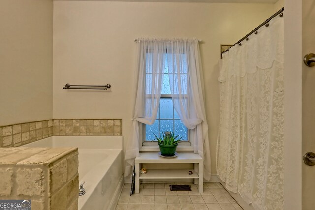 327 Kissimmee Trl, Cornelia, GA 30531 - full bath with tile patterned floors and a garden tub
