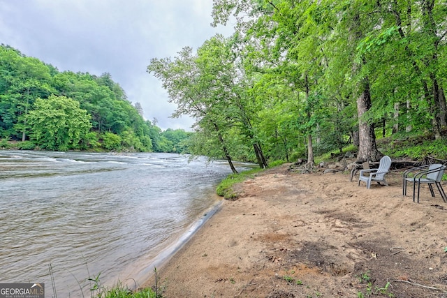 327 Kissimmee Trl, Cornelia, GA 30531 - water view featuring a heavily wooded area