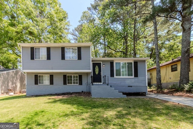 2092 Countydown Ln, Stone Mountain, GA 30088 - tri-level home with crawl space and a front yard