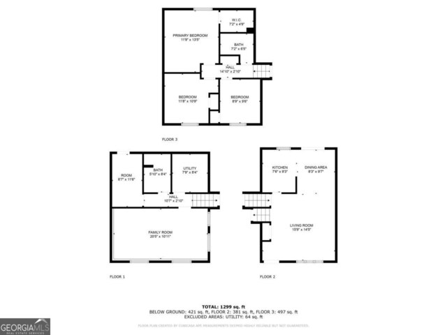 2092 Countydown Ln, Stone Mountain, GA 30088 - floor plan