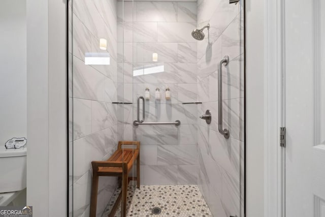 1016 Twisted Oak Rd Unit 115, Talking Rock, GA 30175 - bathroom featuring toilet and a shower stall