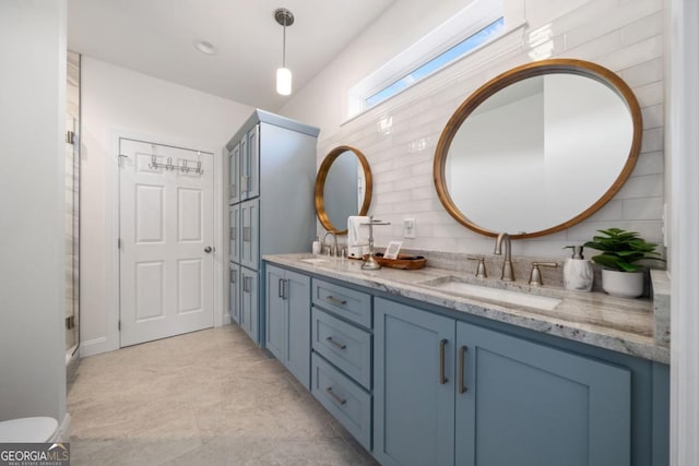 1016 Twisted Oak Rd Unit 115, Talking Rock, GA 30175 - bathroom with double vanity and tasteful backsplash