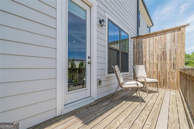 820 Fair View Cir, Roswell, GA 30076 - view of wooden deck