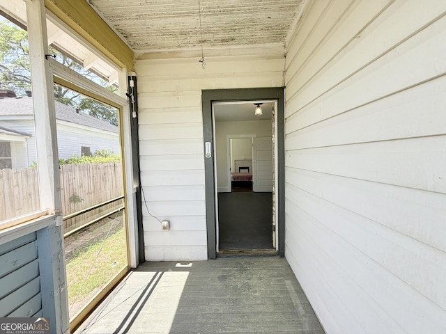 30 Poplar St, Porterdale, GA 30014 - view of unfurnished sunroom