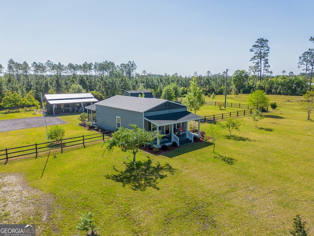 3636 Echols St, Patterson, GA 31557 - bird's eye view featuring a rural view