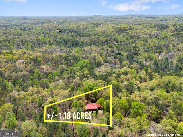 366 Crabapple Rdg, Clarkesville, GA 30523 - bird's eye view featuring a wooded view