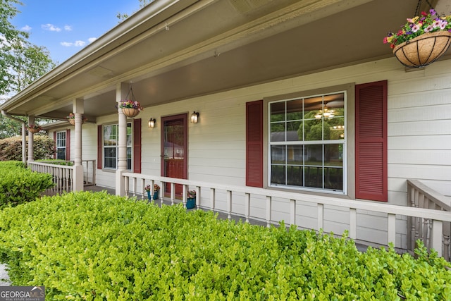 203 Old Pond Dr W, Kingsland, GA 31548 - view of exterior entry featuring covered porch