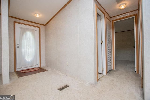 1530 Mcbrayer, Temple, GA 30179 - carpeted foyer entrance with crown molding