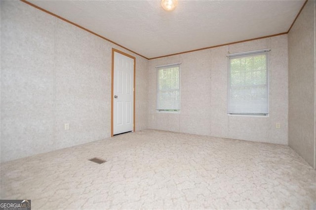1530 Mcbrayer, Temple, GA 30179 - carpeted spare room with crown molding and plenty of natural light