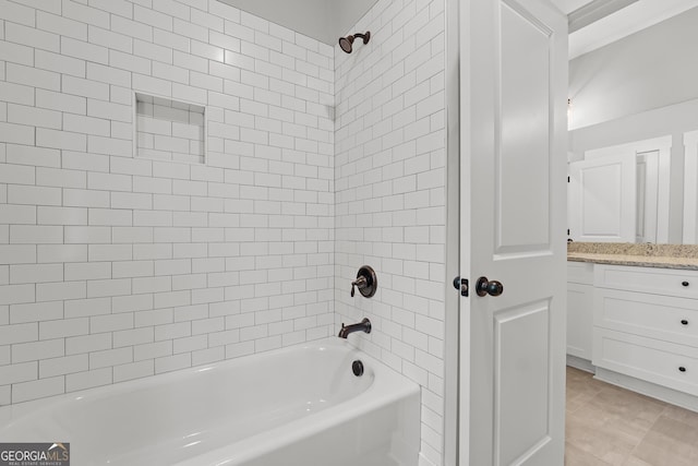 2000 Millstream Ct, Griffin, GA 30224 - full bath with shower / washtub combination, wood finished floors, and vanity