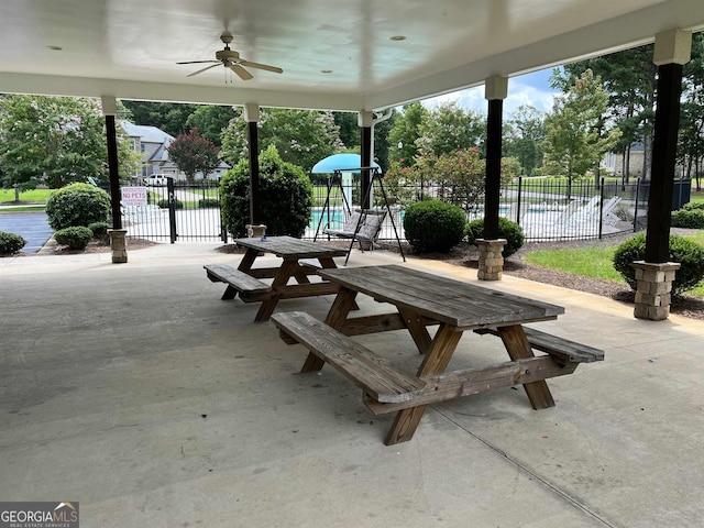 2000 Millstream Ct, Griffin, GA 30224 - exterior space featuring fence, a patio area, and outdoor dining space