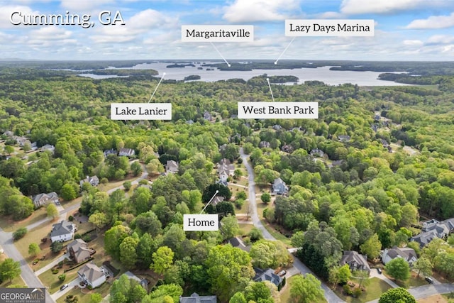 2745 Princeton Trce, Cumming, GA 30041 - aerial view with a wooded view