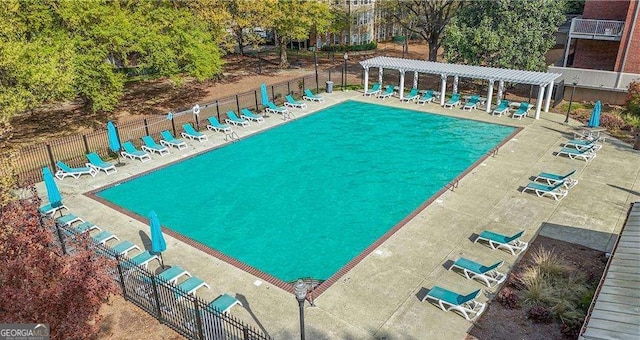 375 Ralph Mcgill Blvd # 1503, Atlanta, GA 30312 - view of pool with a pergola and a patio