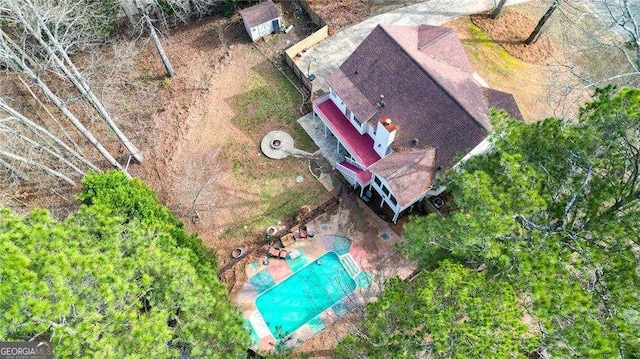 birds eye view of property