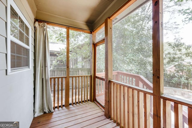 90 Hart Ave, Athens, GA 30606 - view of unfurnished sunroom