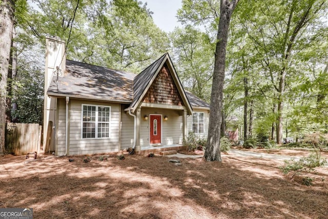 90 Hart Ave, Athens, GA 30606 - view of front of home with a chimney and roof with shingles