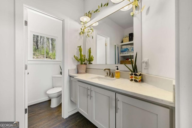 124 Nichols Branch Ln, Clayton, GA 30525 - bathroom featuring vanity and wood finished floors