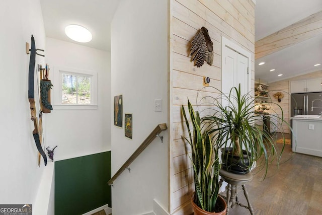 124 Nichols Branch Ln, Clayton, GA 30525 - hallway featuring wood finished floors and recessed lighting
