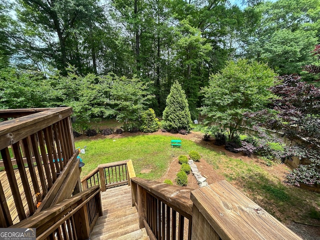 15 Laurelwood Cir, Griffin, GA 30224 - deck with a lawn