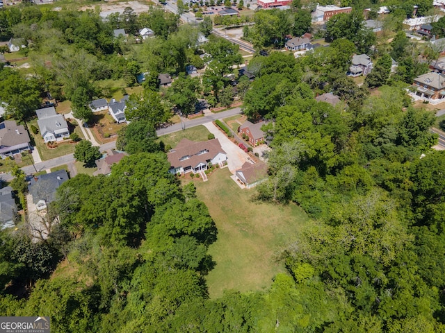 aerial view featuring a residential view