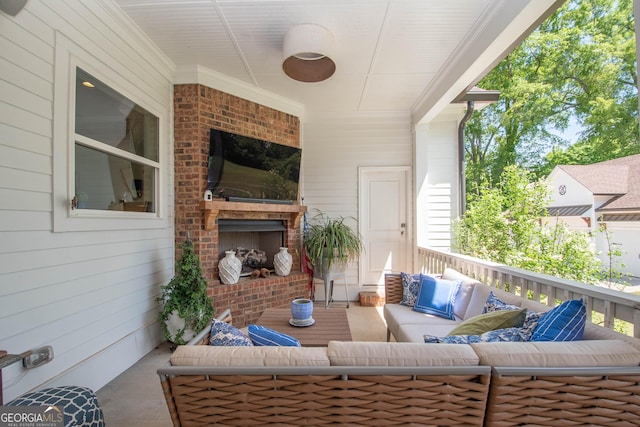 view of patio / terrace featuring outdoor lounge area