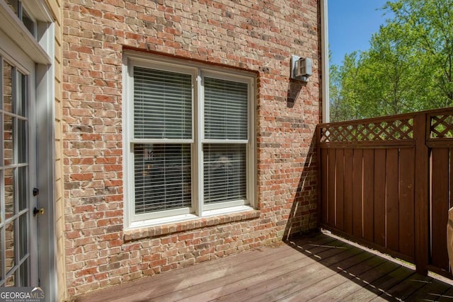 exterior space featuring fence
