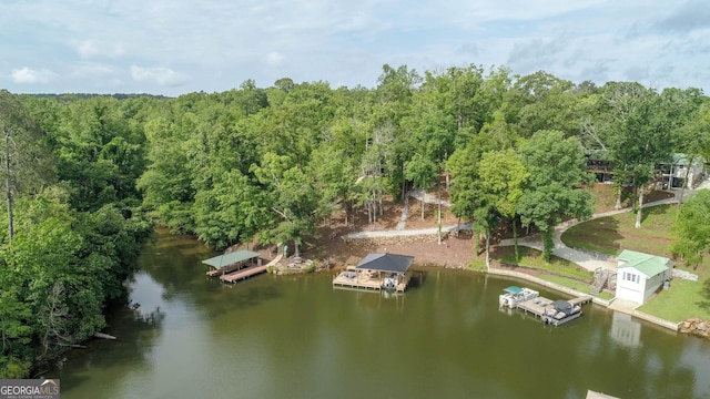 210 Lake Pines Rd, Jackson, GA 30233 - bird's eye view featuring a water view