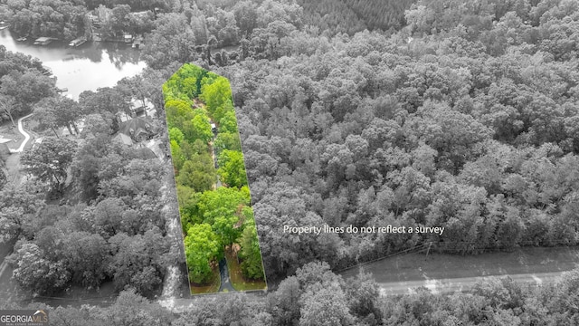 210 Lake Pines Rd, Jackson, GA 30233 - birds eye view of property with a water view and a view of trees