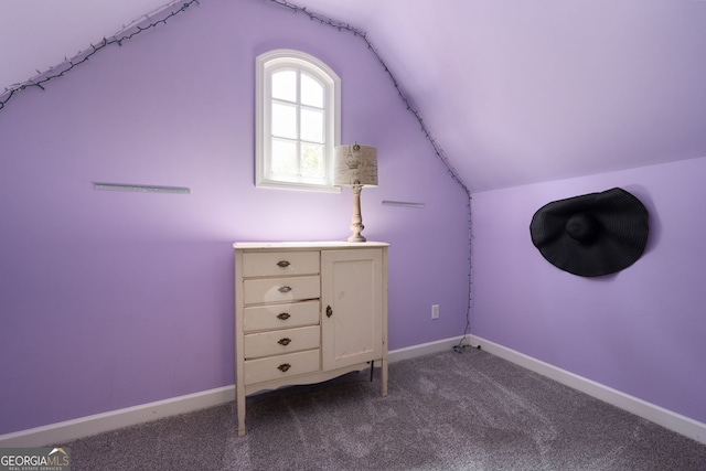 3190 Shumard Way, Marietta, GA 30064 - bonus room with dark carpet, lofted ceiling, and baseboards