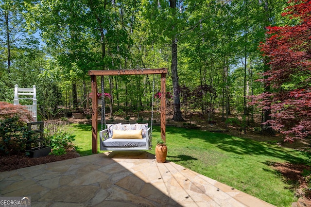 3190 Shumard Way, Marietta, GA 30064 - view of yard featuring a patio