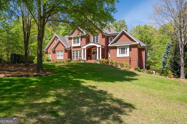 3190 Shumard Way, Marietta, GA 30064 - view of front of property featuring a front lawn and brick siding