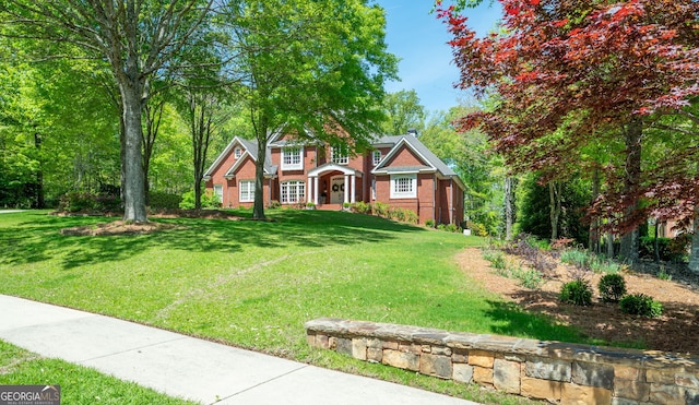 3190 Shumard Way, Marietta, GA 30064 - view of front facade with a front lawn and brick siding