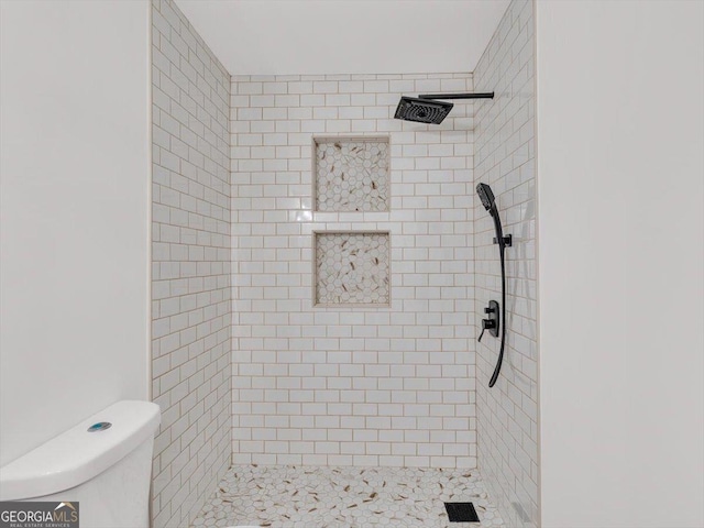 110 Dorsey St, Calhoun, GA 30701 - bathroom featuring toilet and a shower stall