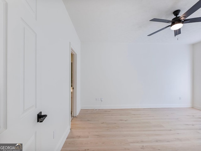 6212 Germantown Dr, Flowery Branch, GA 30542 - unfurnished room featuring a ceiling fan and light wood-style flooring