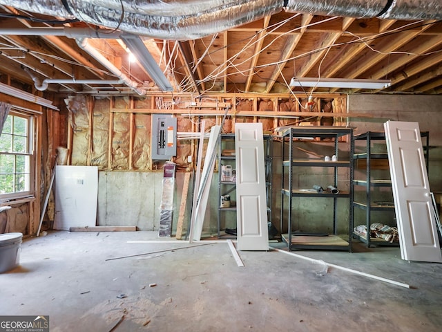 misc room featuring electric panel