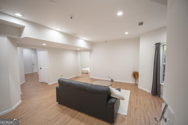 2019 Chelton Way SE, Smyrna, GA 30080 - living room with light wood-type flooring, baseboards, and recessed lighting