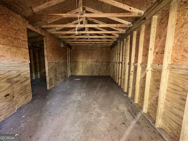 view of storage area