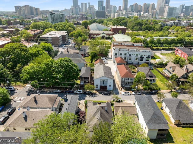 69 Hogue St NE, Atlanta, GA 30312 - drone / aerial view of city skyline