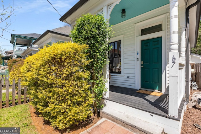 69 Hogue St NE, Atlanta, GA 30312 - entrance to property with a porch