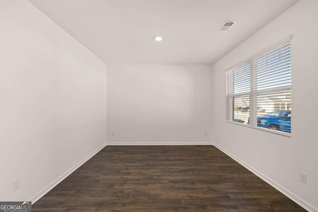 1416 Clear Pond Ln, Dacula, GA 30019 - empty room with baseboards, dark wood-type flooring, and recessed lighting