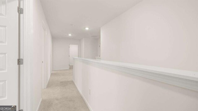1416 Clear Pond Ln, Dacula, GA 30019 - corridor featuring light carpet, recessed lighting, and baseboards