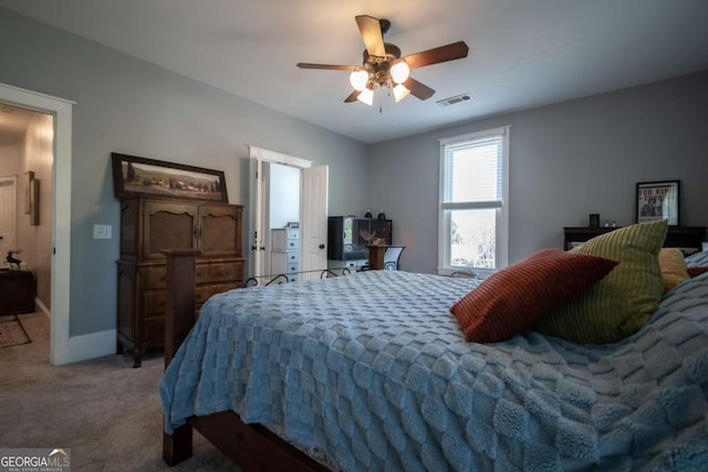 15 Chestnut Oak Run, Athens, GA 30607 - bedroom with ceiling fan and light colored carpet