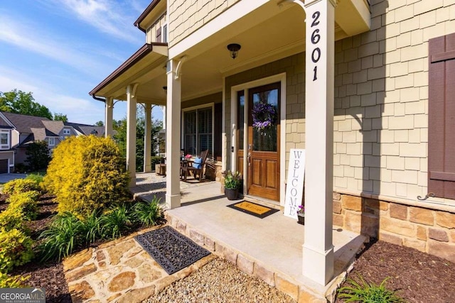 2601 Boulder Way, Woodstock, GA 30188 - entrance to property featuring a porch