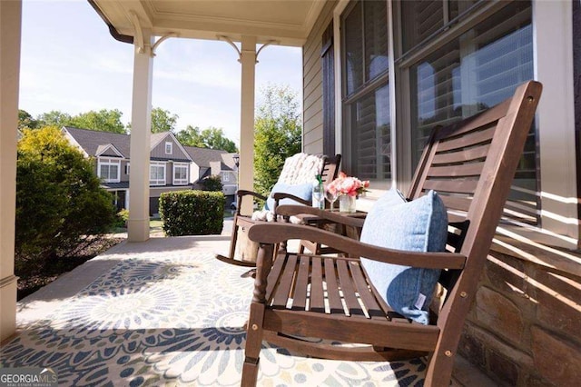 2601 Boulder Way, Woodstock, GA 30188 - view of patio featuring covered porch