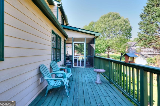 3740 Laurel Brook Way, Snellville, GA 30039 - deck featuring a sunroom