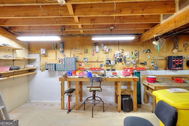 3740 Laurel Brook Way, Snellville, GA 30039 - below grade area featuring a workshop area